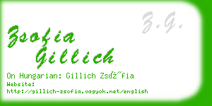 zsofia gillich business card